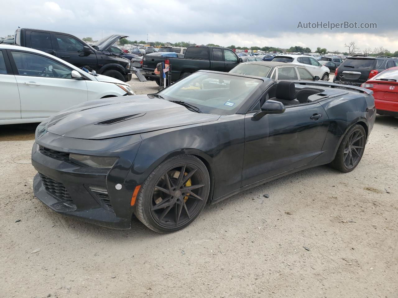 2017 Chevrolet Camaro Ss Black vin: 1G1FF3D7XH0199323