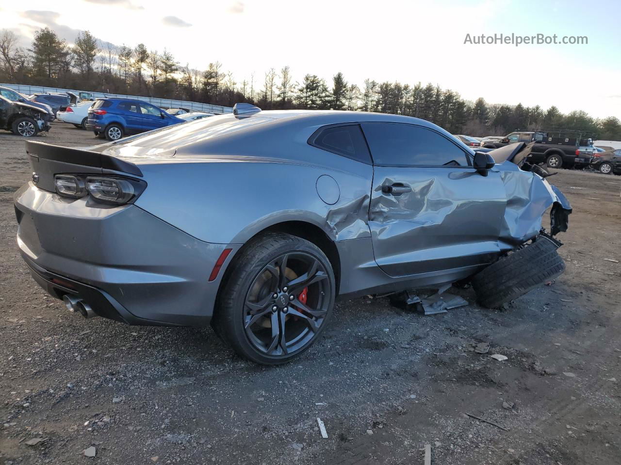 2020 Chevrolet Camaro Ss Gray vin: 1G1FG1R70L0101001