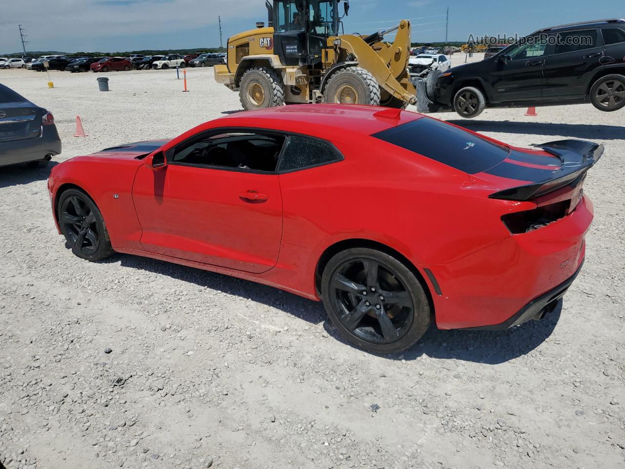 2017 Chevrolet Camaro Ss Red vin: 1G1FG1R72H0105395