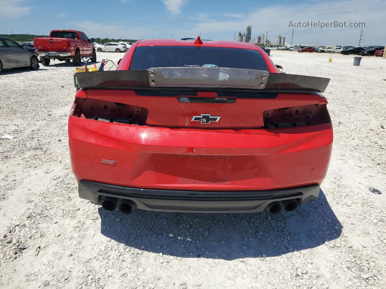 2017 Chevrolet Camaro Ss Red vin: 1G1FG1R72H0105395