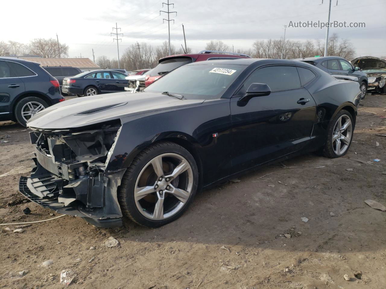 2017 Chevrolet Camaro Ss Black vin: 1G1FG1R73H0161328