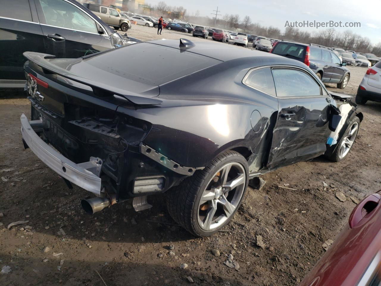 2017 Chevrolet Camaro Ss Black vin: 1G1FG1R73H0161328