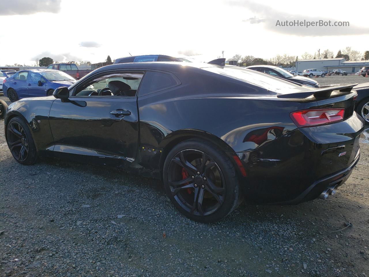 2018 Chevrolet Camaro Ss Black vin: 1G1FG1R78J0138102