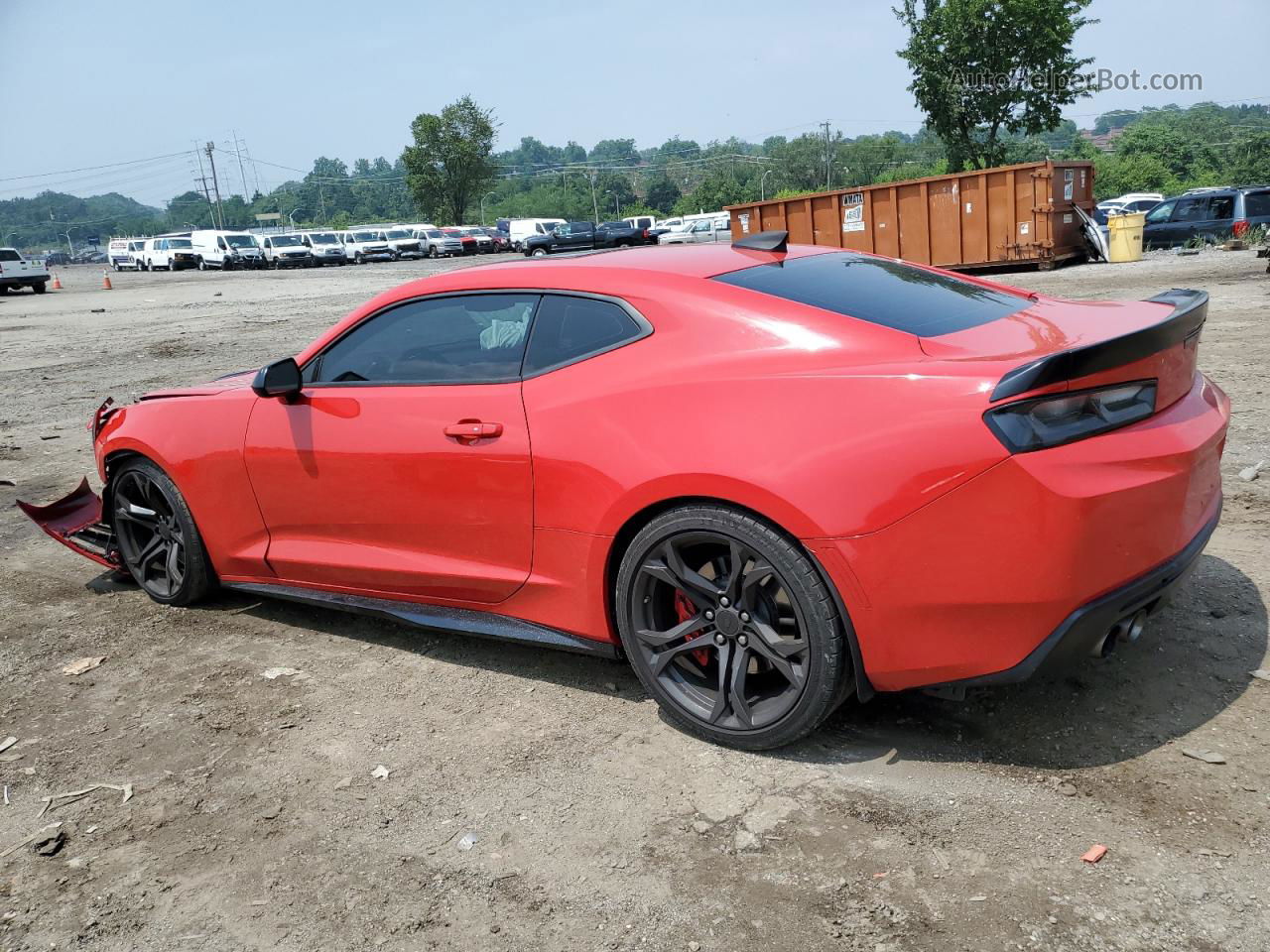 2018 Chevrolet Camaro Ss Red vin: 1G1FG1R78J0158866