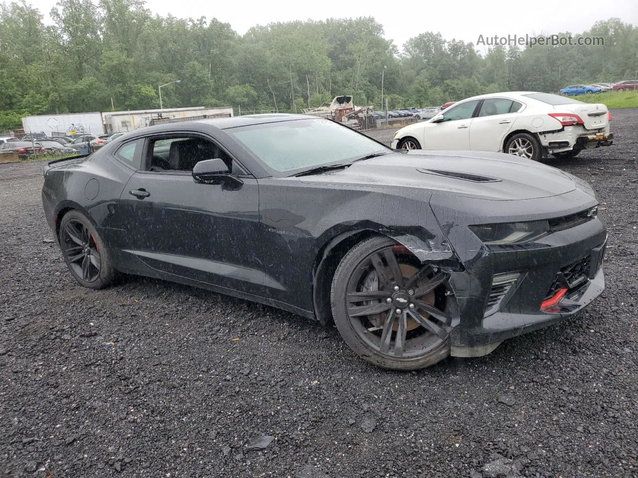 2018 Chevrolet Camaro Ss Black vin: 1G1FG1R78J0186215