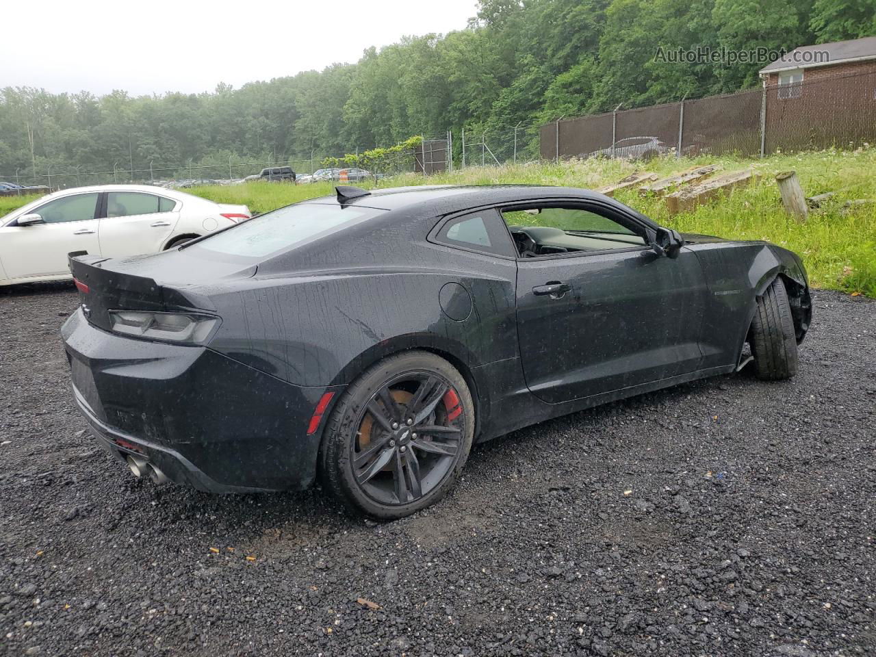 2018 Chevrolet Camaro Ss Black vin: 1G1FG1R78J0186215