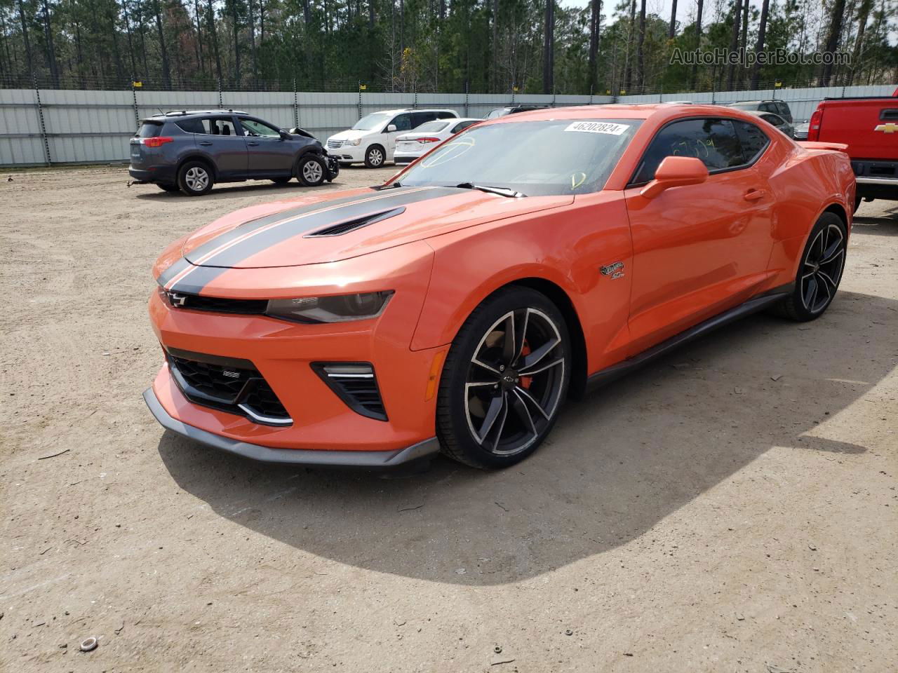 2018 Chevrolet Camaro Ss Orange vin: 1G1FG1R79J0171450