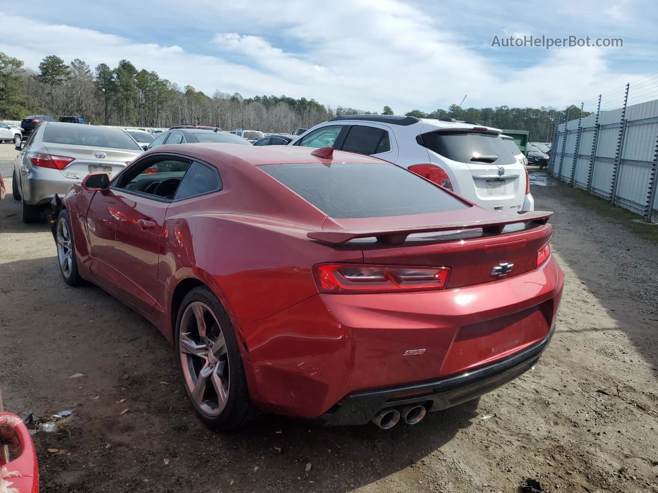 2017 Chevrolet Camaro Ss Red vin: 1G1FG1R7XH0111140