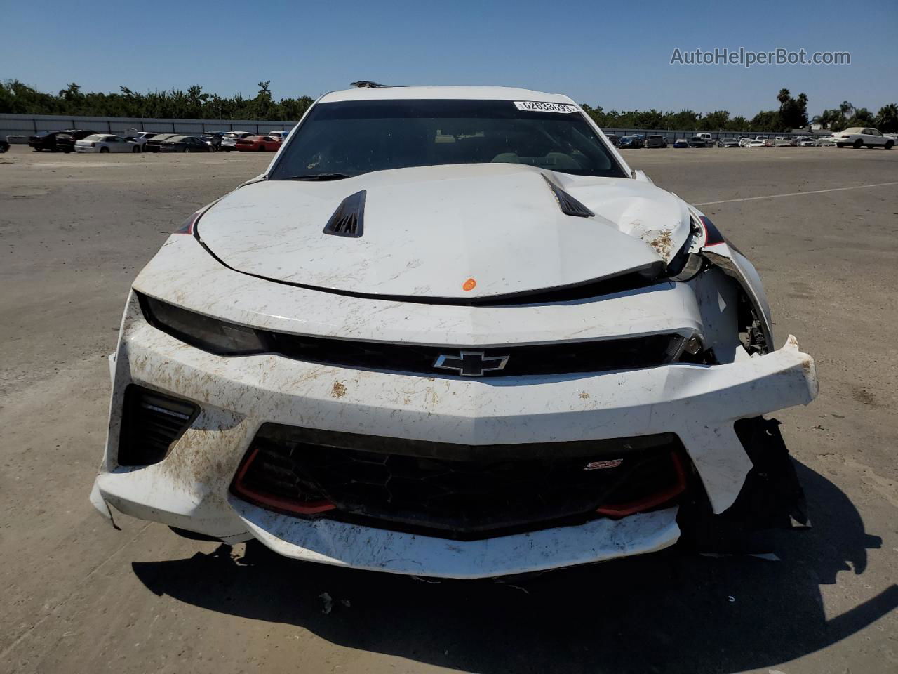 2018 Chevrolet Camaro Ss White vin: 1G1FH1R70J0117869