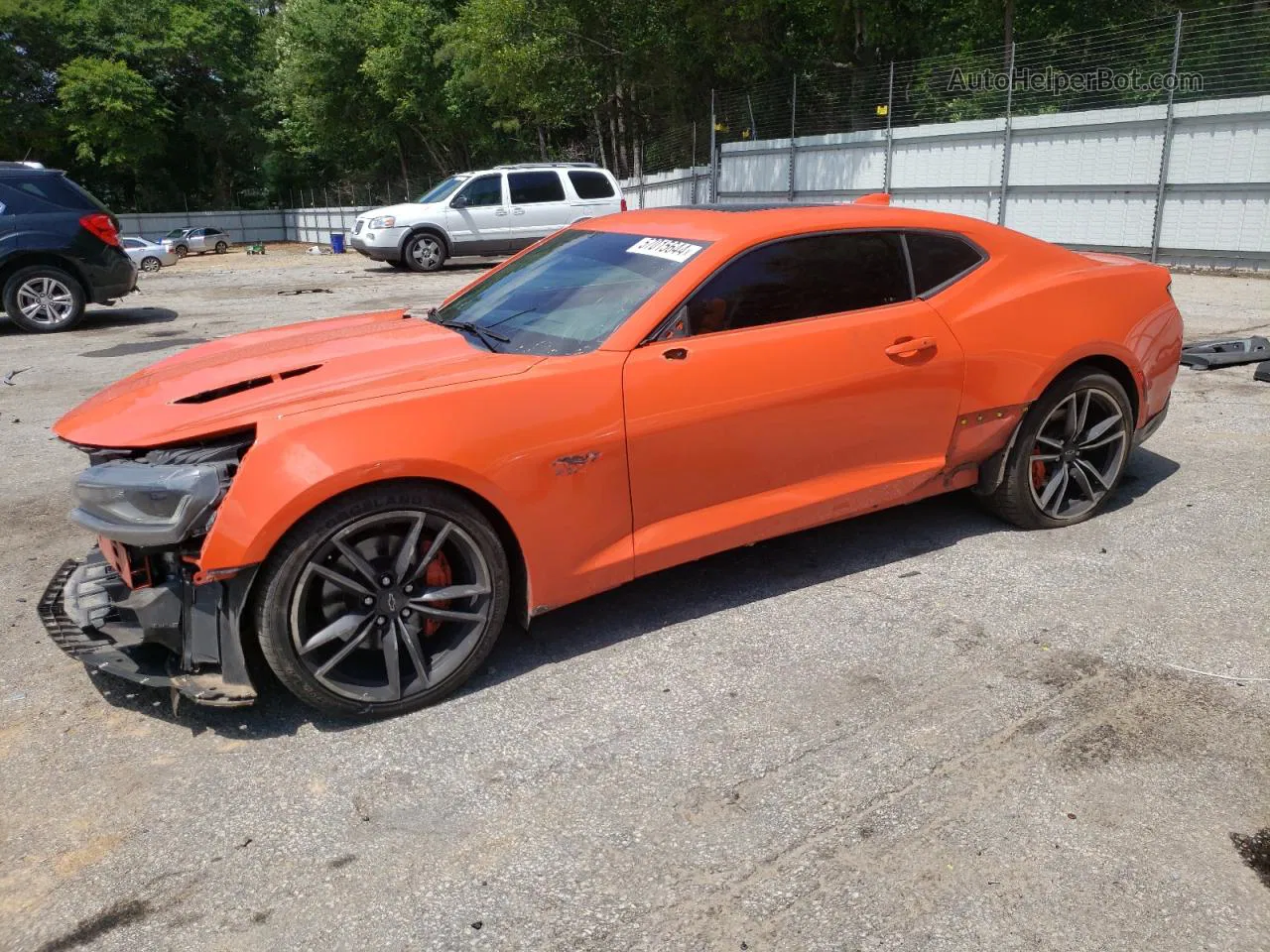 2018 Chevrolet Camaro Ss Orange vin: 1G1FH1R70J0189204