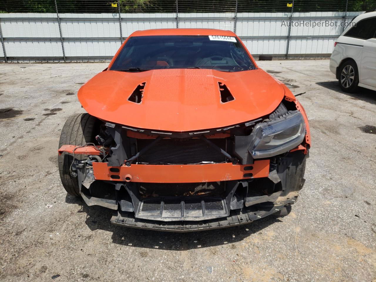 2018 Chevrolet Camaro Ss Orange vin: 1G1FH1R70J0189204