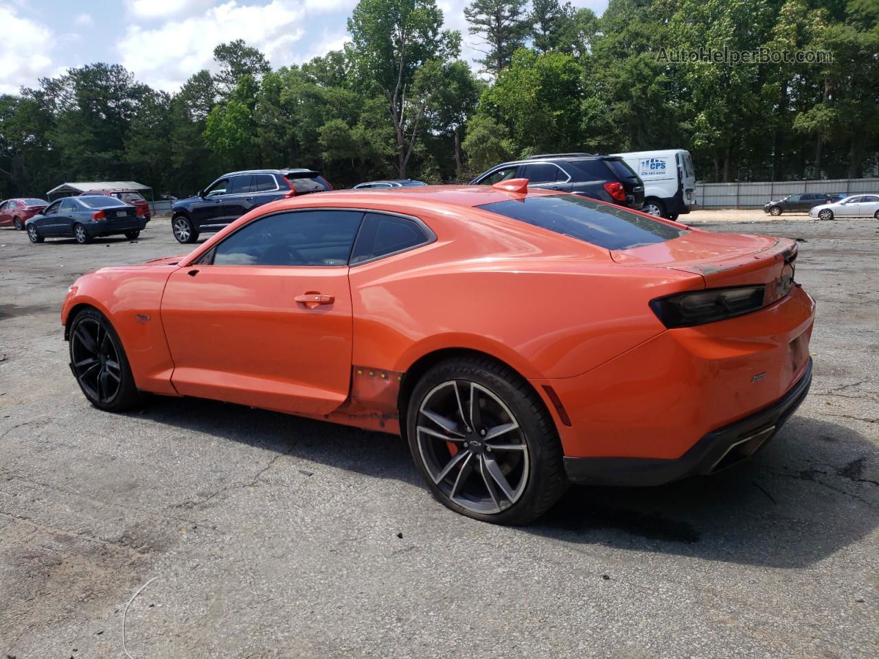 2018 Chevrolet Camaro Ss Orange vin: 1G1FH1R70J0189204