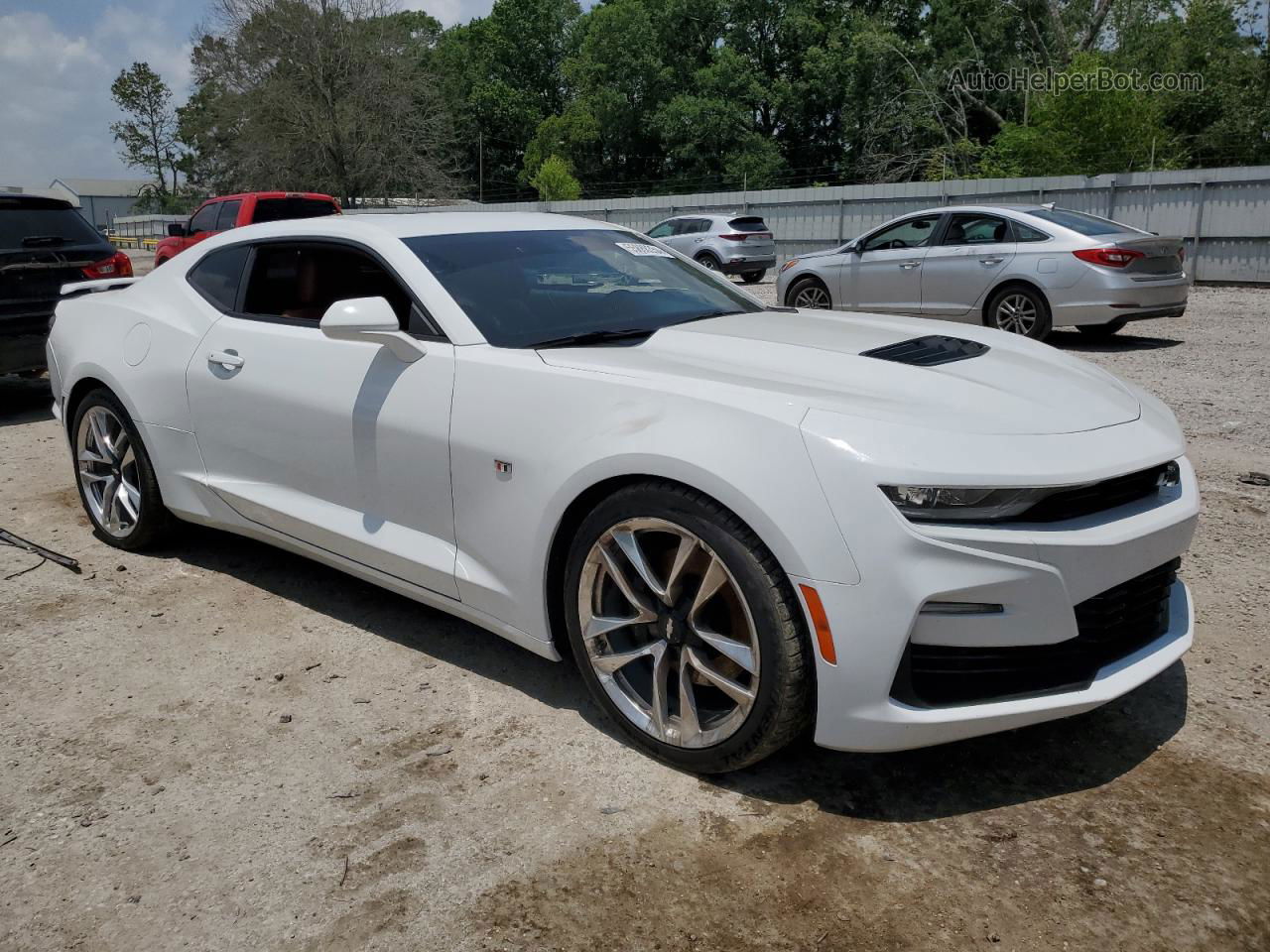 2020 Chevrolet Camaro Ss White vin: 1G1FH1R70L0148851