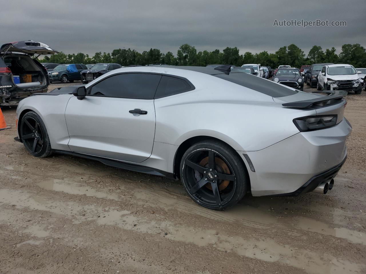 2018 Chevrolet Camaro Ss Серебряный vin: 1G1FH1R71J0187641