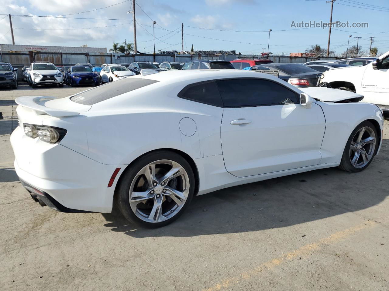 2020 Chevrolet Camaro Ss White vin: 1G1FH1R71L0141651