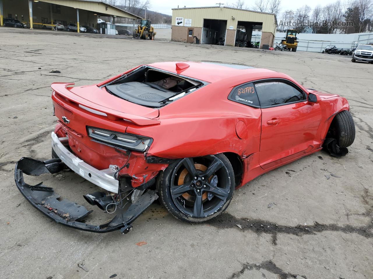 2017 Chevrolet Camaro Ss Red vin: 1G1FH1R74H0188857