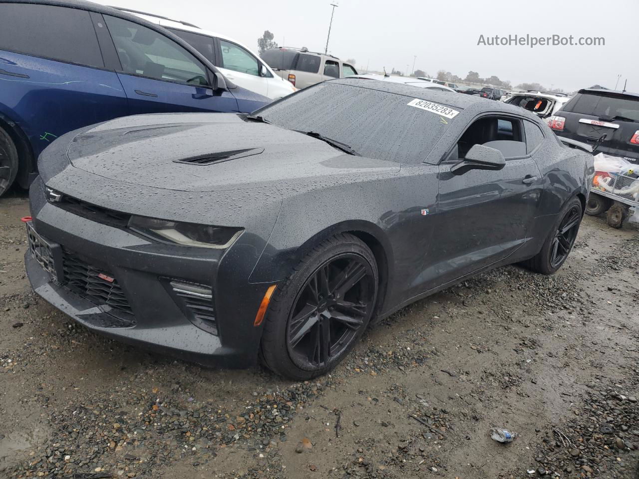 2017 Chevrolet Camaro Ss Charcoal vin: 1G1FH1R75H0102374