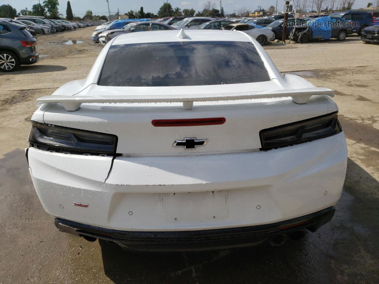 2018 Chevrolet Camaro Ss White vin: 1G1FH1R75J0122615