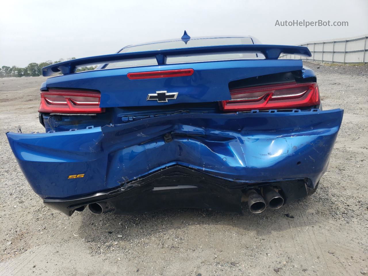 2017 Chevrolet Camaro Ss Blue vin: 1G1FH1R76H0104957