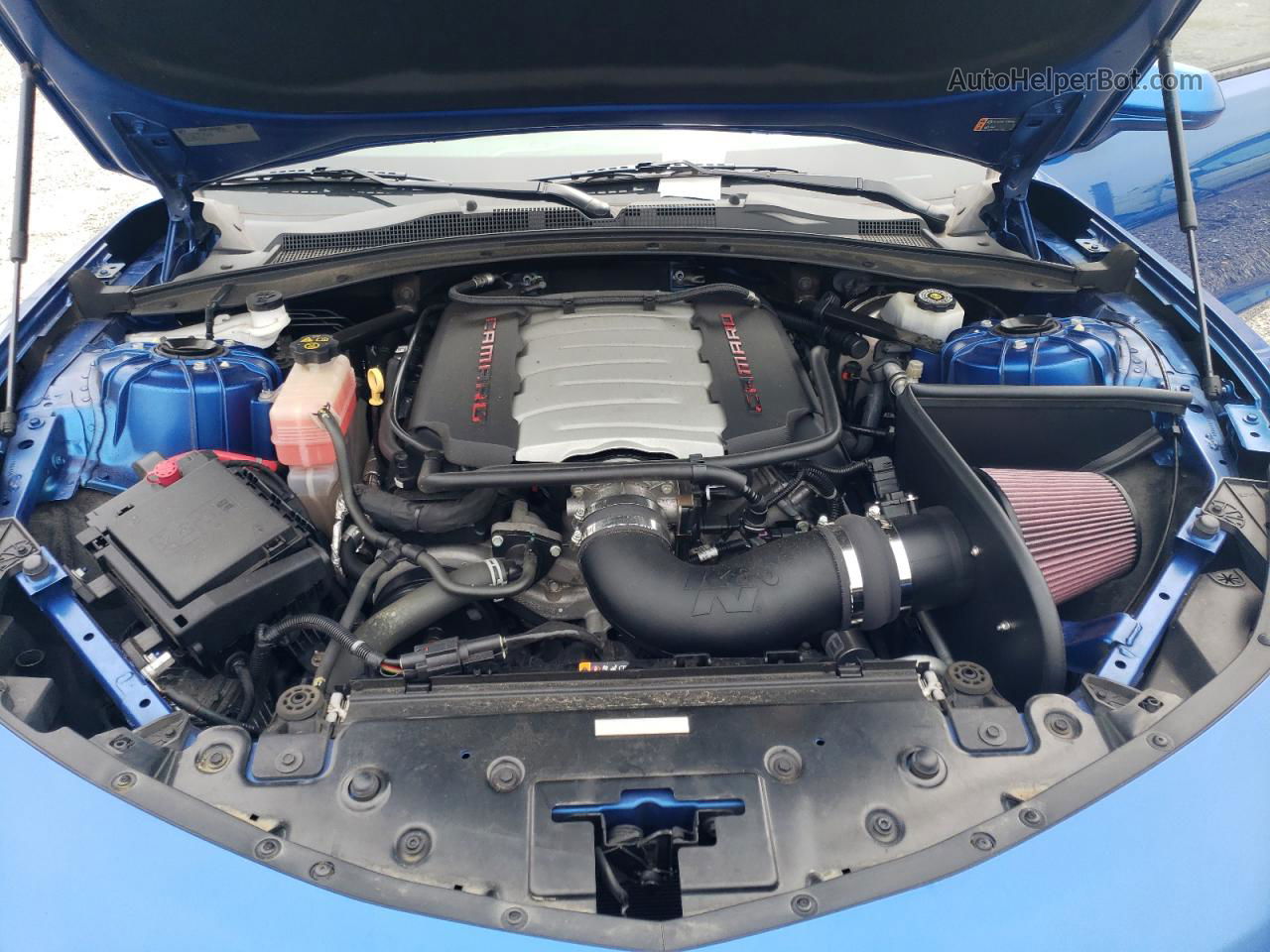2017 Chevrolet Camaro Ss Blue vin: 1G1FH1R76H0104957