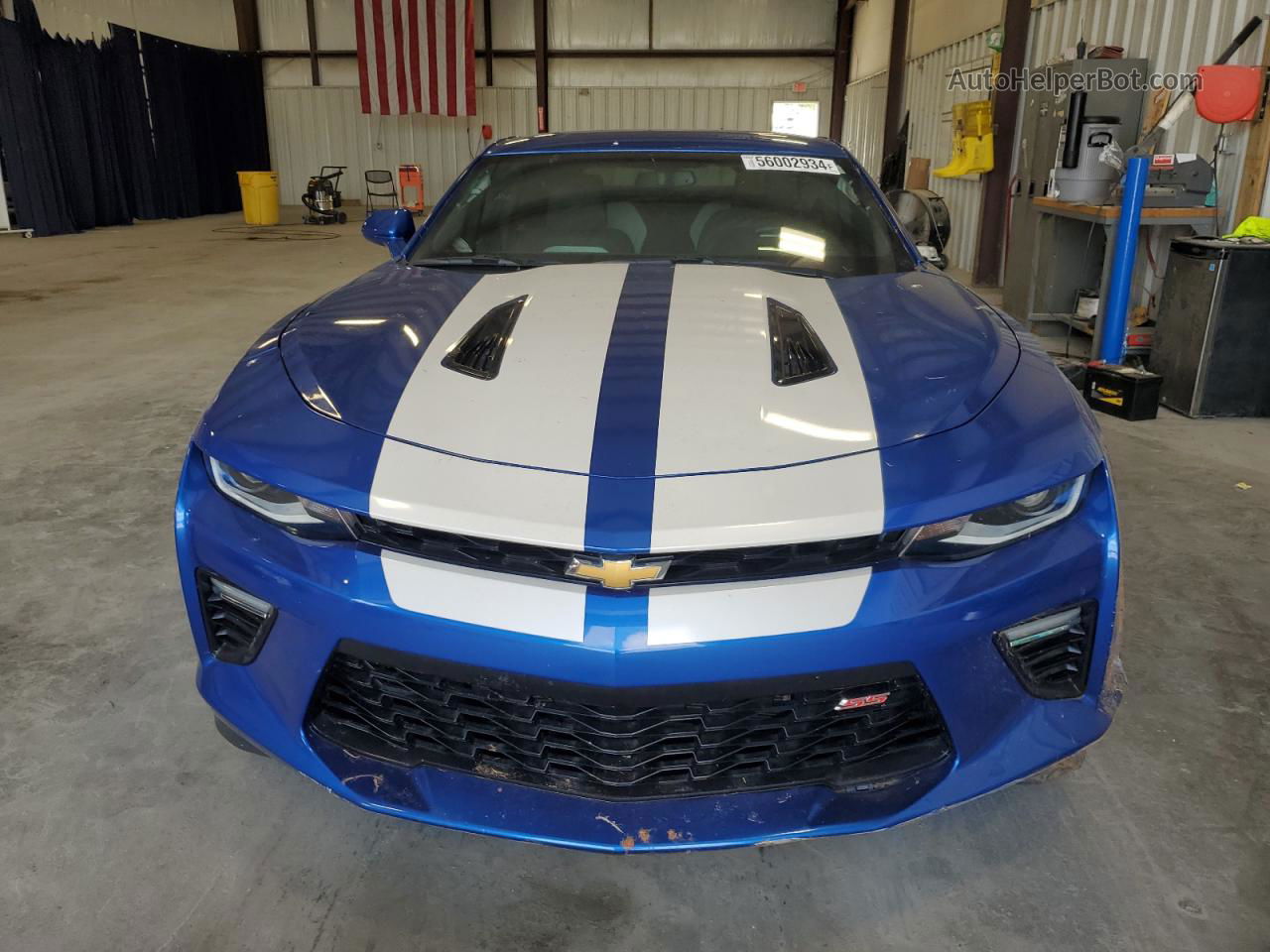 2017 Chevrolet Camaro Ss Синий vin: 1G1FH1R76H0124173