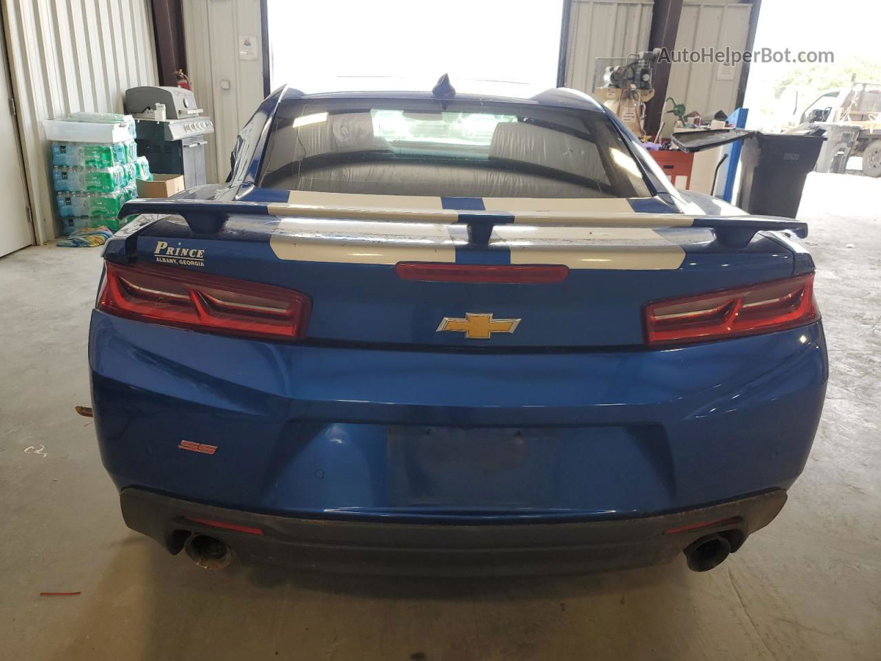 2017 Chevrolet Camaro Ss Blue vin: 1G1FH1R76H0124173