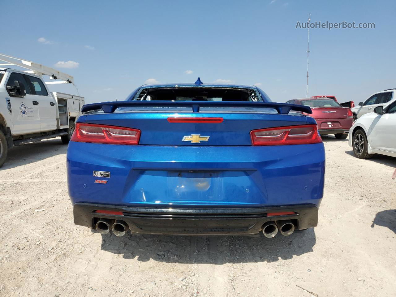 2018 Chevrolet Camaro Ss Blue vin: 1G1FH1R76J0159852