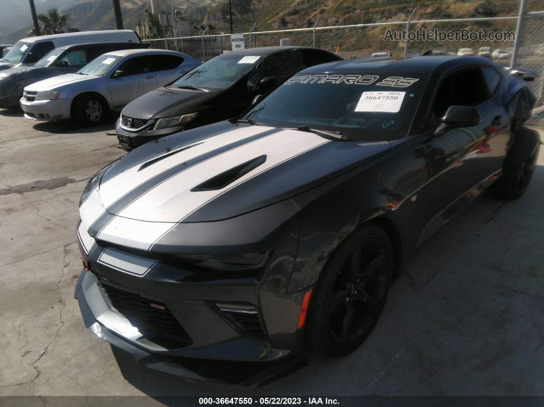 2018 Chevrolet Camaro 2ss Gray vin: 1G1FH1R76J0169992