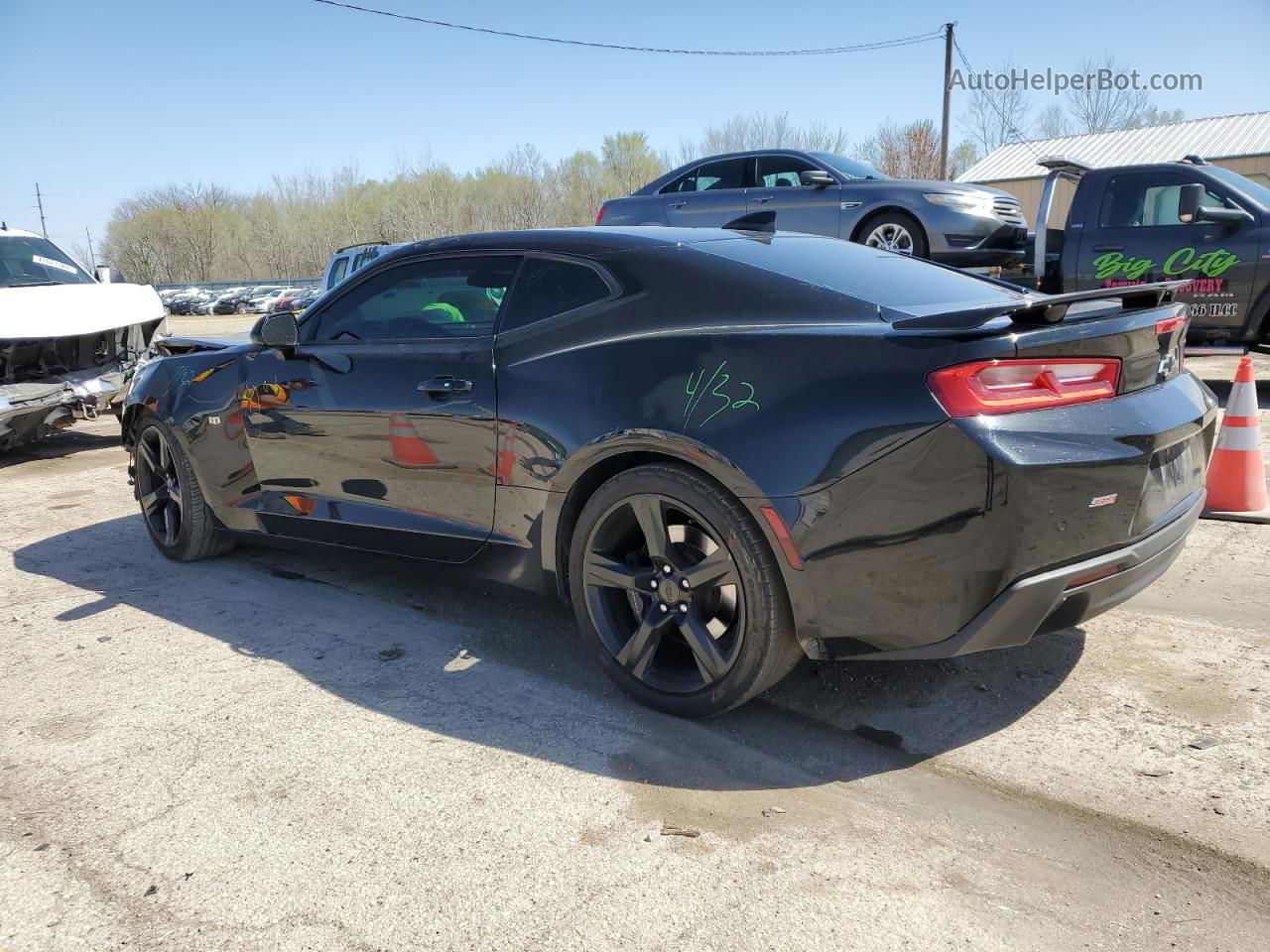 2018 Chevrolet Camaro Ss Black vin: 1G1FH1R77J0105217