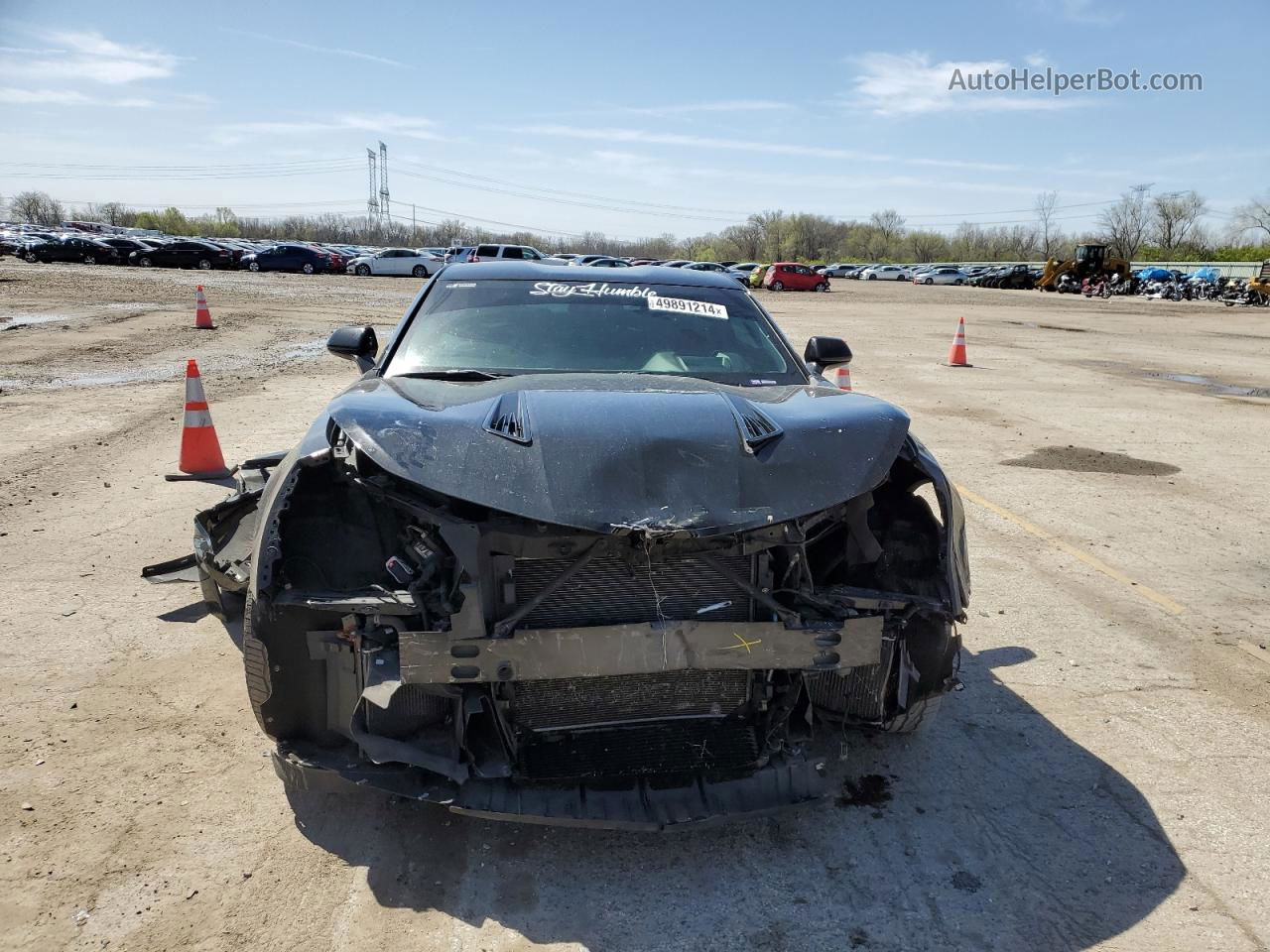 2018 Chevrolet Camaro Ss Black vin: 1G1FH1R77J0105217