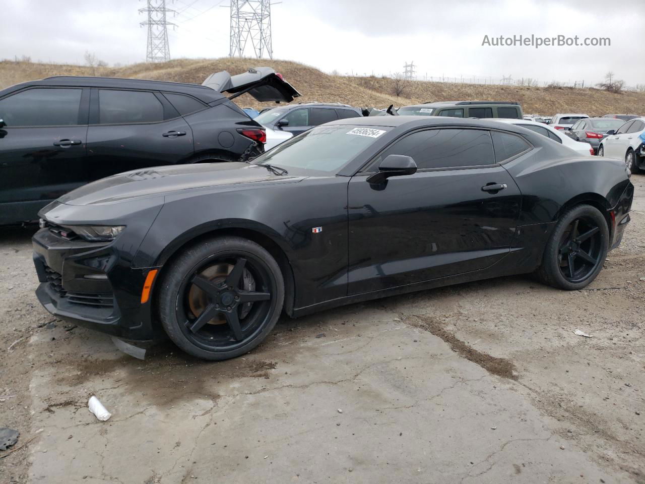 2020 Chevrolet Camaro Ss Black vin: 1G1FH1R77L0135787