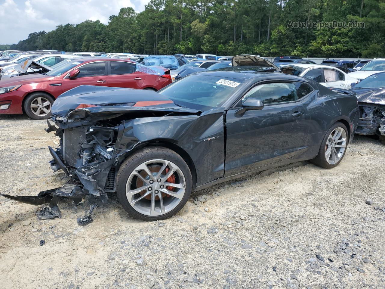 2017 Chevrolet Camaro Ss Gray vin: 1G1FH1R78H0104717