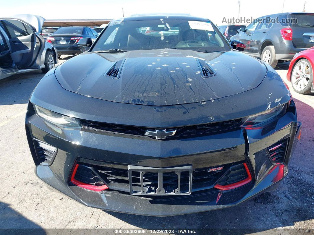 2018 Chevrolet Camaro 2ss Black vin: 1G1FH1R79J0128563