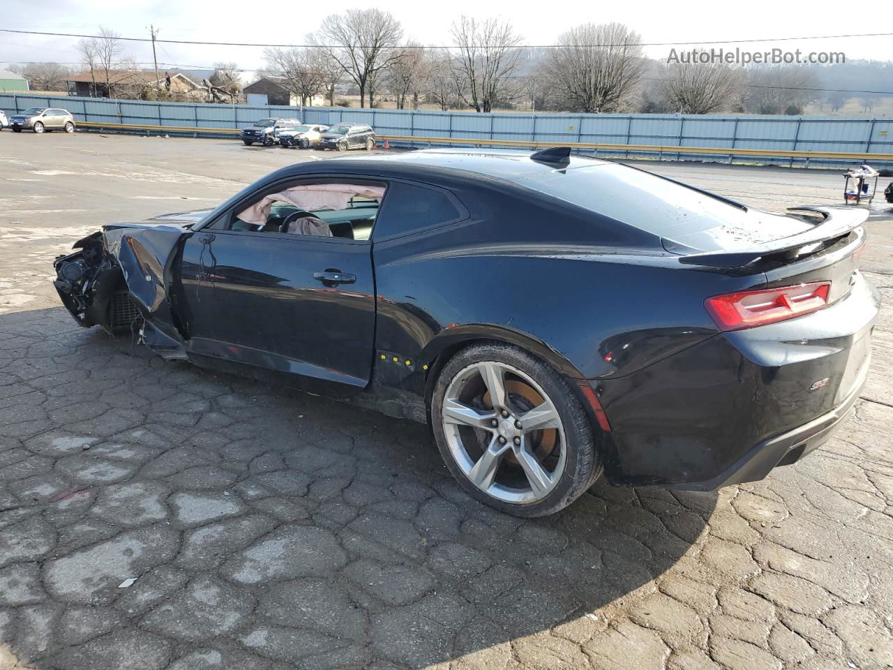 2018 Chevrolet Camaro Ss Black vin: 1G1FH1R79J0147808