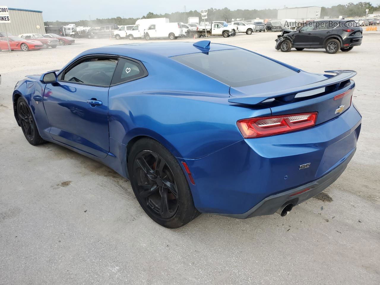 2018 Chevrolet Camaro Ss Blue vin: 1G1FH1R7XJ0130712