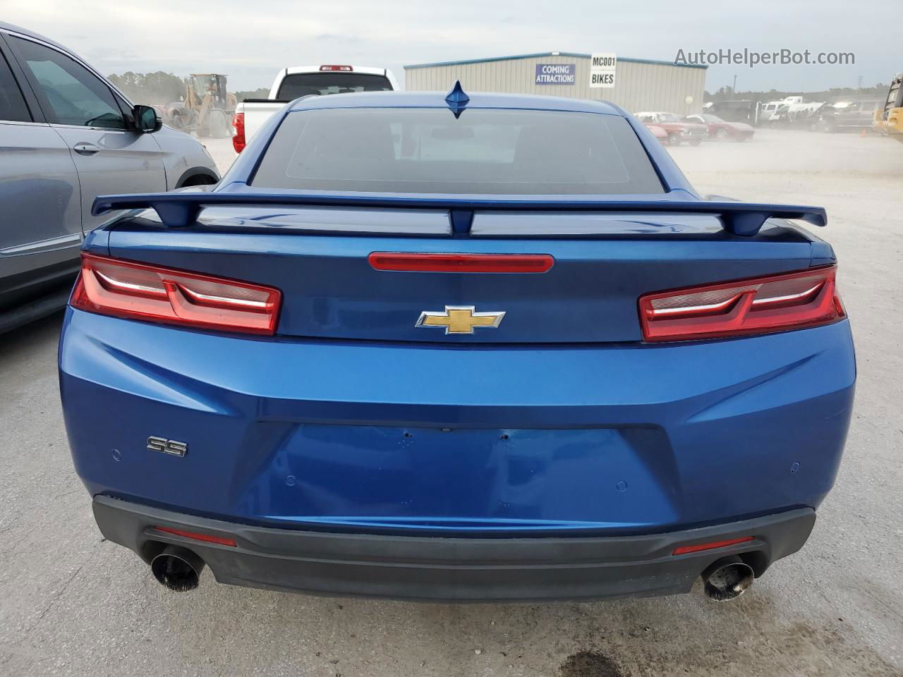 2018 Chevrolet Camaro Ss Синий vin: 1G1FH1R7XJ0130712