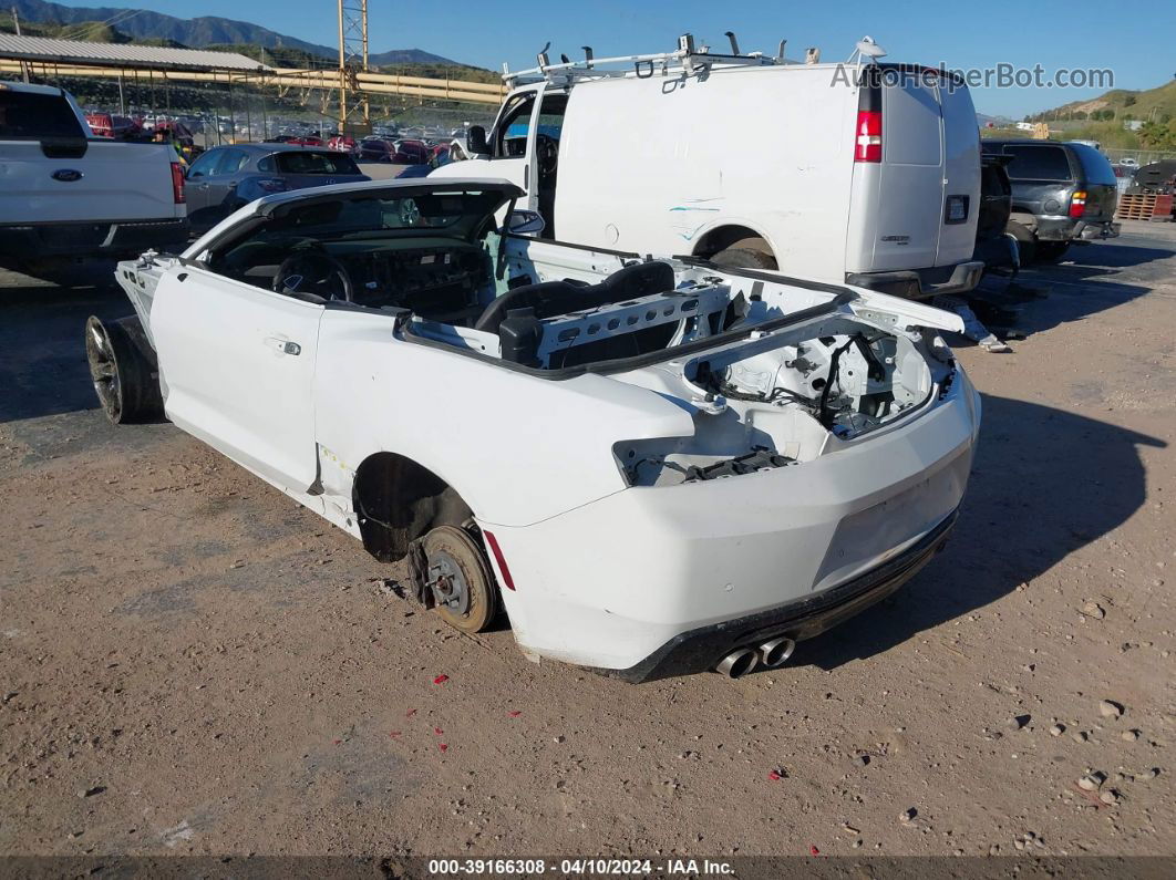 2018 Chevrolet Camaro 2ss White vin: 1G1FH3D72J0140671