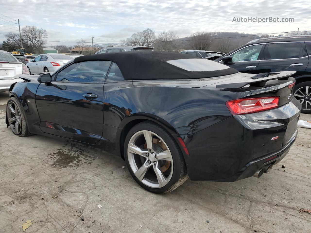 2018 Chevrolet Camaro Ss Black vin: 1G1FH3D73J0127203