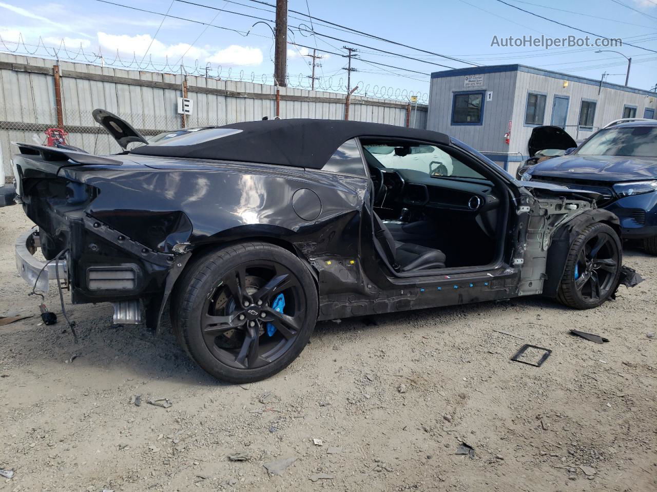 2020 Chevrolet Camaro Ss Black vin: 1G1FH3D73L0128385