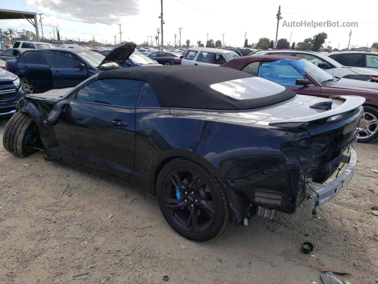 2020 Chevrolet Camaro Ss Black vin: 1G1FH3D73L0128385