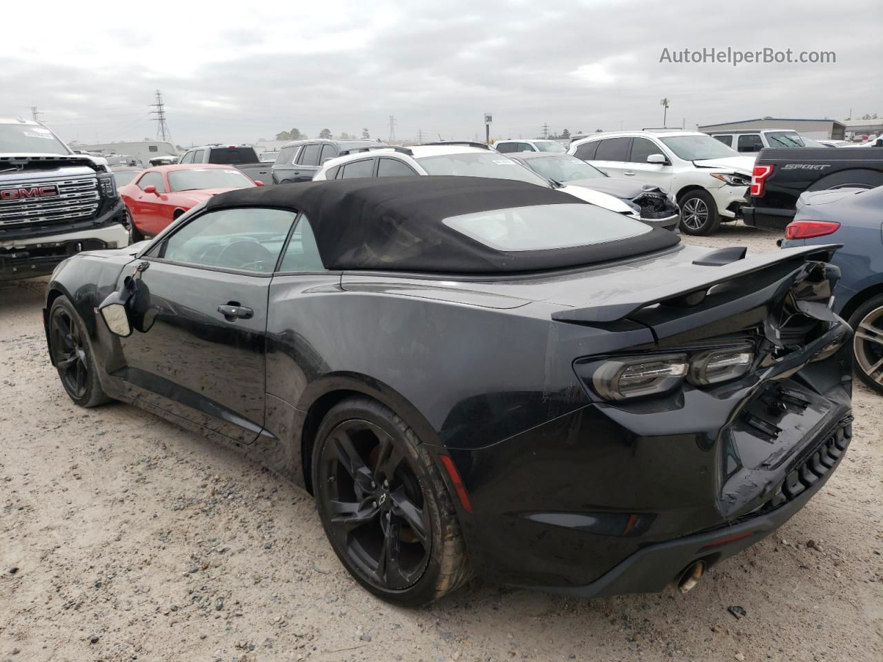 2020 Chevrolet Camaro Ss Black vin: 1G1FH3D74L0117556