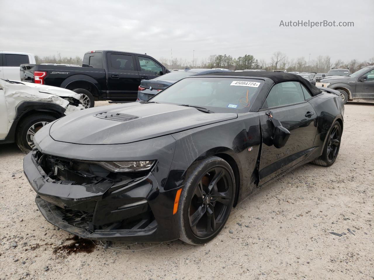 2020 Chevrolet Camaro Ss Black vin: 1G1FH3D74L0117556