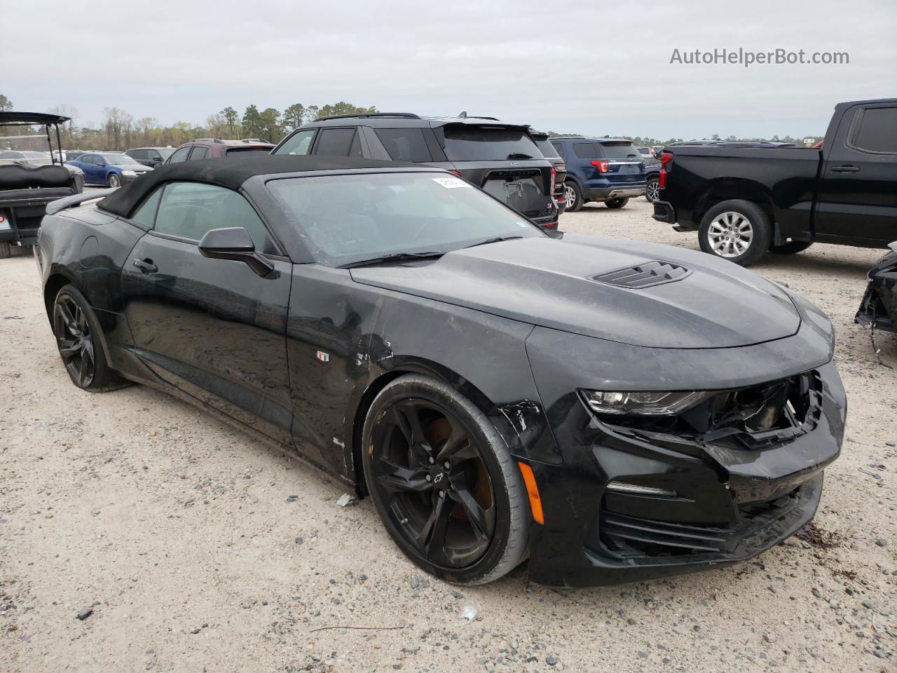 2020 Chevrolet Camaro Ss Black vin: 1G1FH3D74L0117556