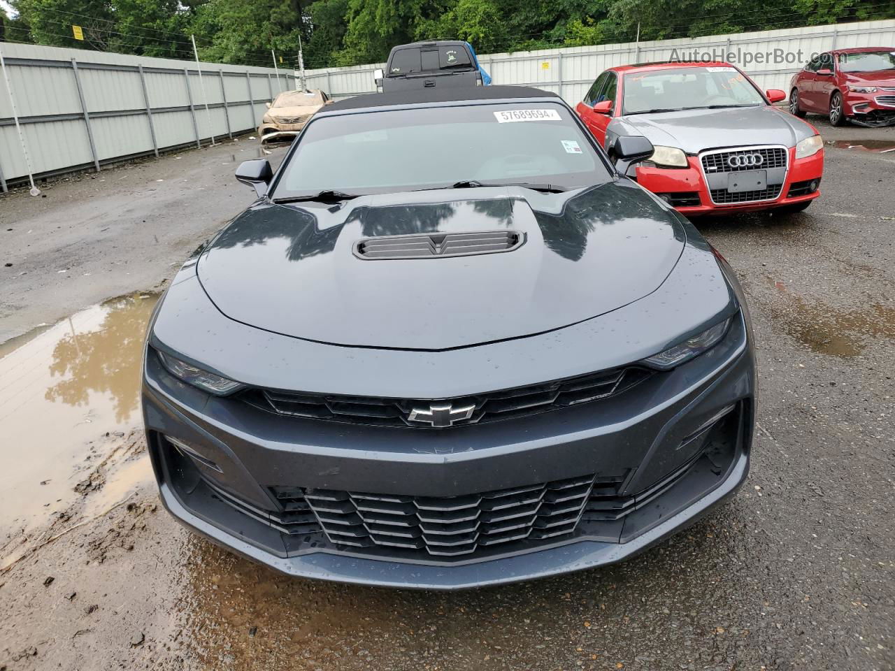 2020 Chevrolet Camaro Ss Gray vin: 1G1FH3D74L0133255