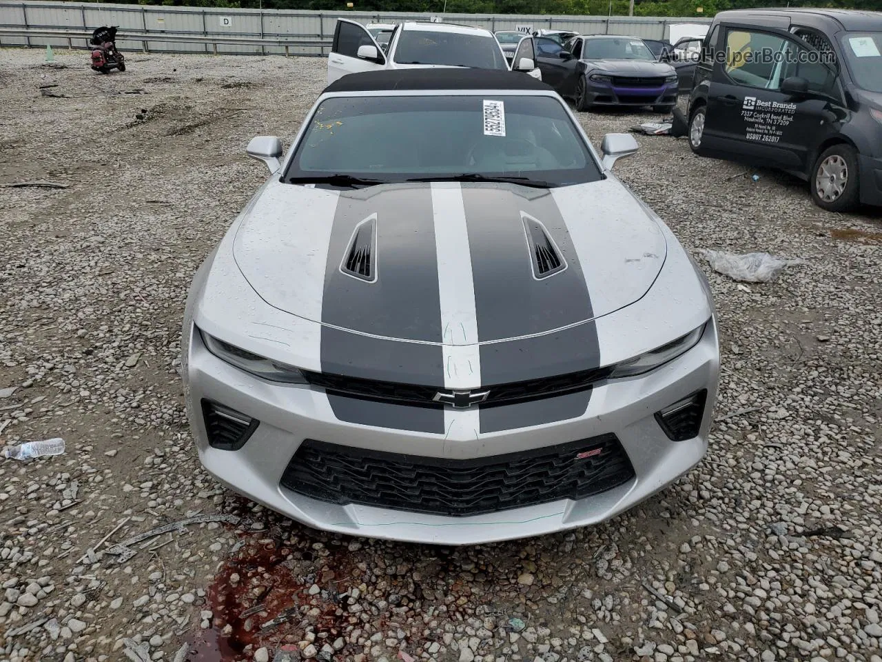 2017 Chevrolet Camaro Ss Silver vin: 1G1FH3D76H0136598