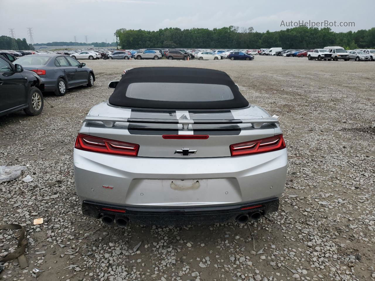 2017 Chevrolet Camaro Ss Silver vin: 1G1FH3D76H0136598