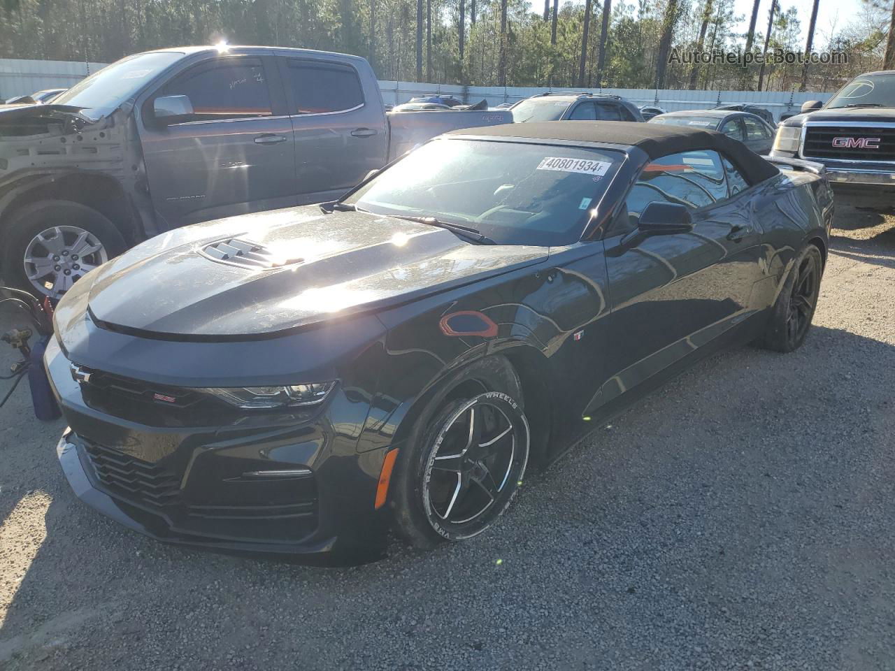 2020 Chevrolet Camaro Ss Black vin: 1G1FH3D76L0118742