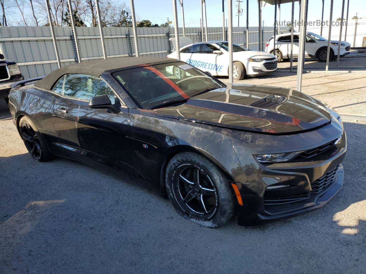 2020 Chevrolet Camaro Ss Black vin: 1G1FH3D76L0118742