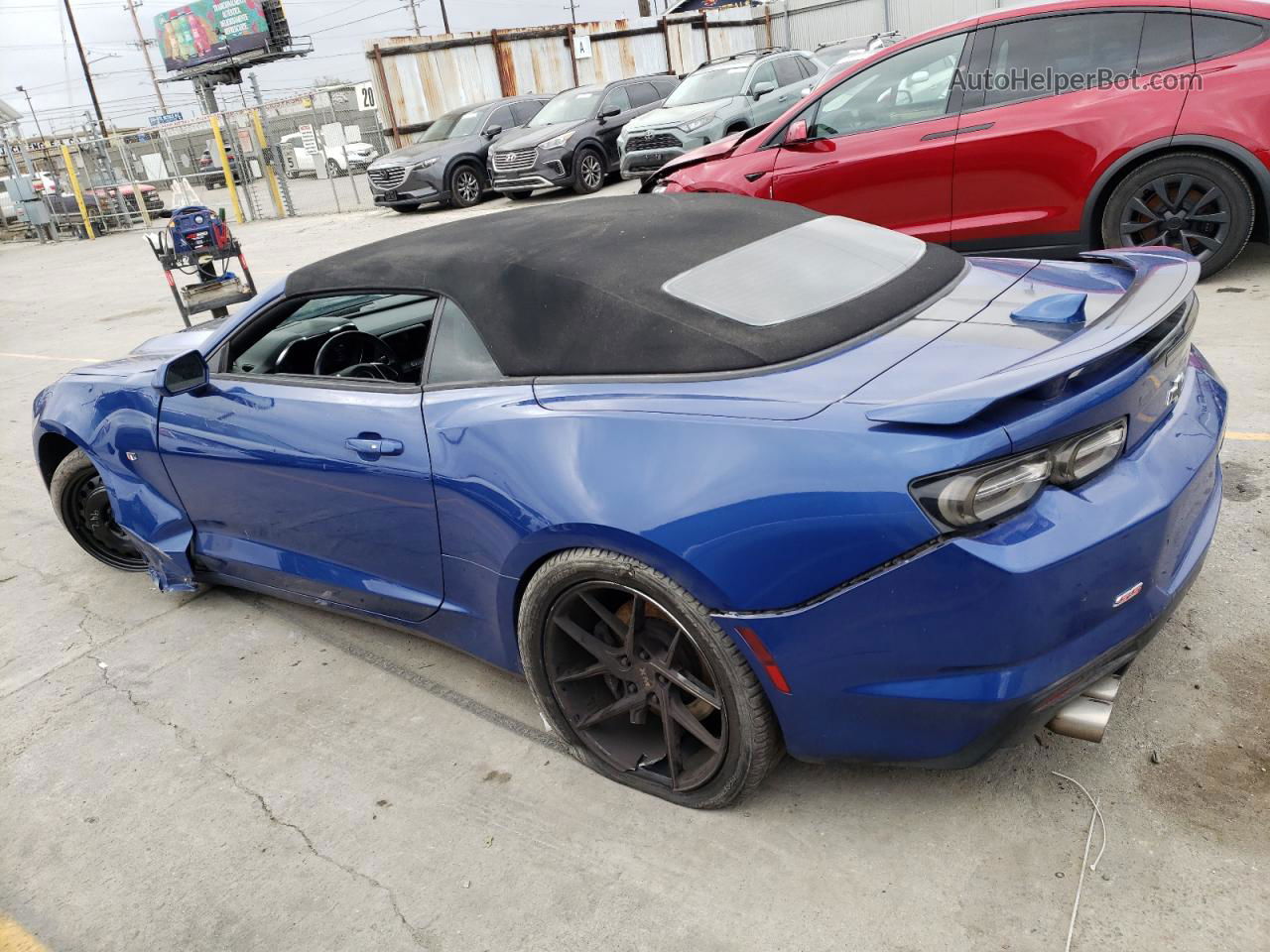 2020 Chevrolet Camaro Ss Blue vin: 1G1FH3D79L0111736