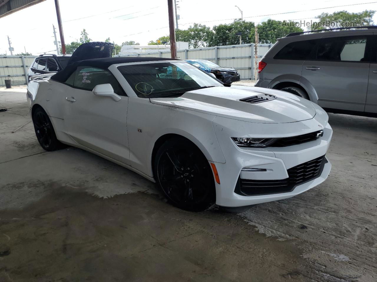 2020 Chevrolet Camaro Ss White vin: 1G1FH3D79L0126088